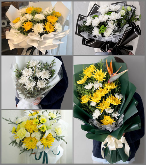 广东江门市鹤山市宅梧镇白水带村白事花束代送